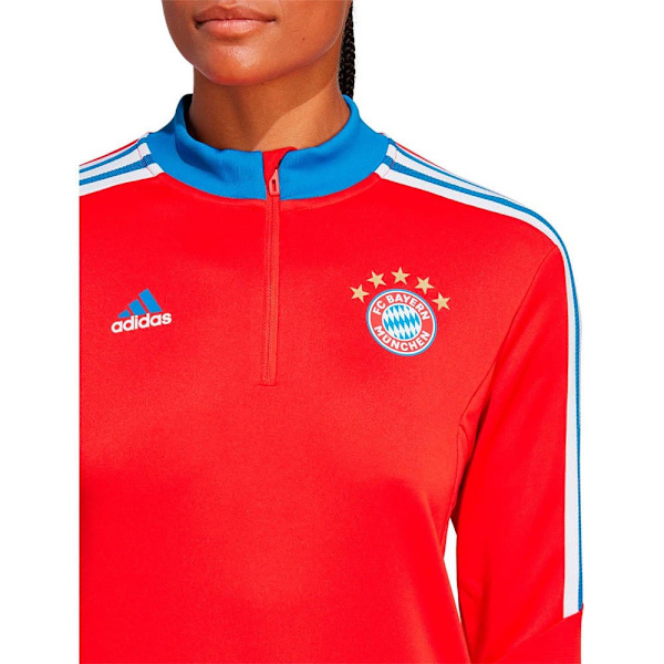 Adidas Kvinna Jacka Resor Fc Bayern Munich 22/23 Röd S