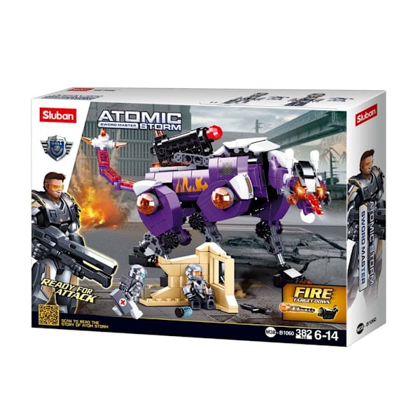 Sluban Atomic Storm Sword Hunting Hours 382 Bitar Flerfärgad