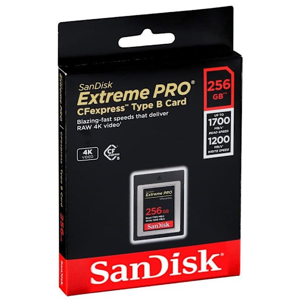 Sandisk Hukommelseskort Extreme Pro 256gb Hvid,Sort