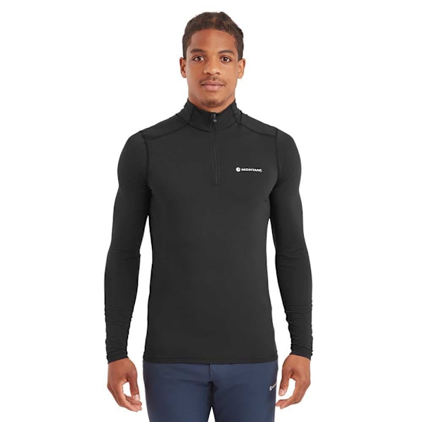 Montane Dart Xt Halv Dragkedja Långärmad T-shirt Svart S Man