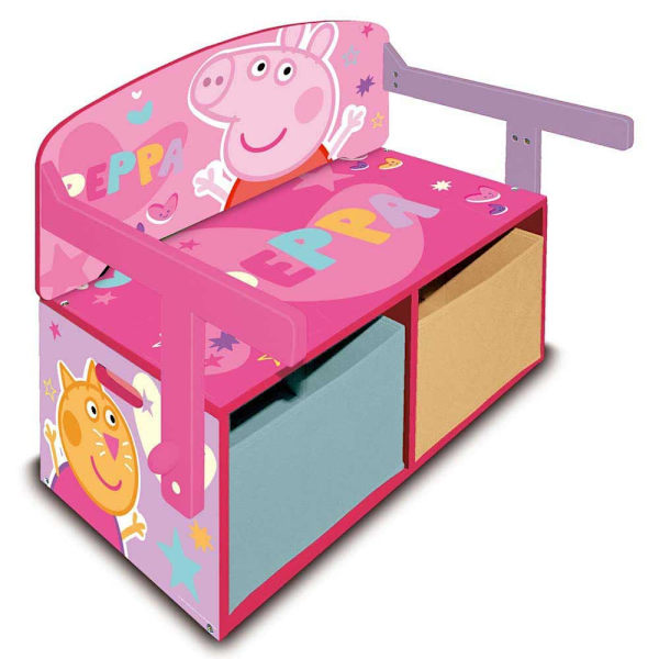 Peppa Pig 3 1 1 Opbevaringsbænk Rosa