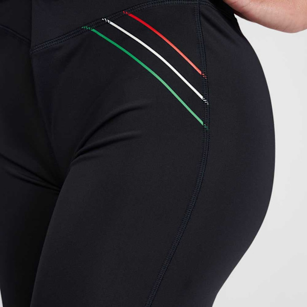Leone1947 Leggings Flag Sort M Kvinde