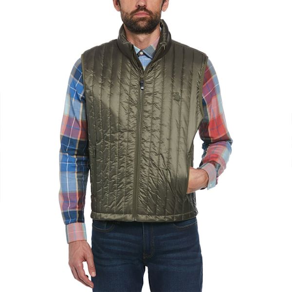 Original Penguin Rec Fill Vertical Quilted Väst Grönt XL Man