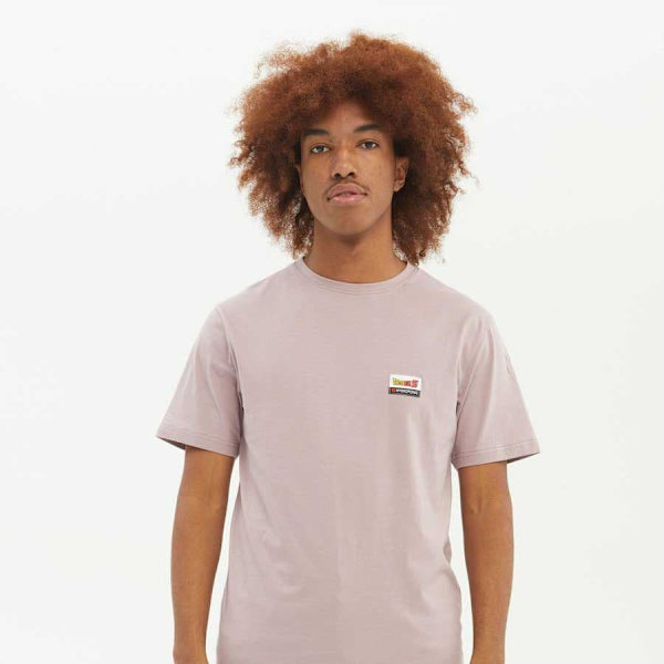 Hydroponic Lyhythihainen T-paita Dragon Ball Z Saiyan 2 Beige M Mies