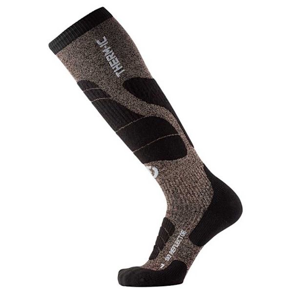 Therm-ic Strumpor Ski Merino Reflector Grå EU 39-41 Man