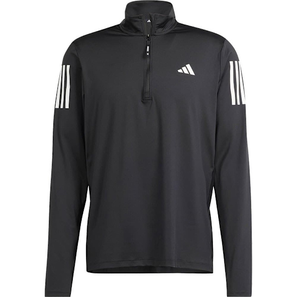 Adidas Halv Lynlå Sweatshirt Own The Run Base Sort XL / Regular Mand