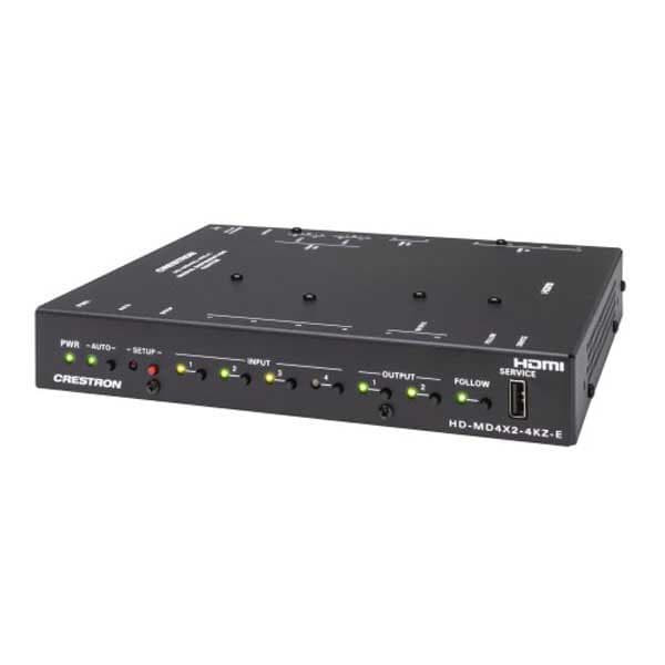 Crestron Video Switch Hd-md4x2-4kz-e 6511307 Svart,Silver