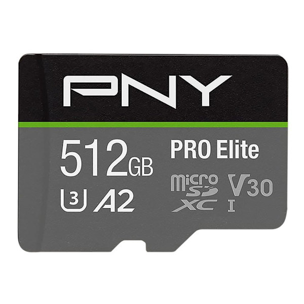 Pny Med Adapter Minneskort Microsd 512gb Class 10 Svart