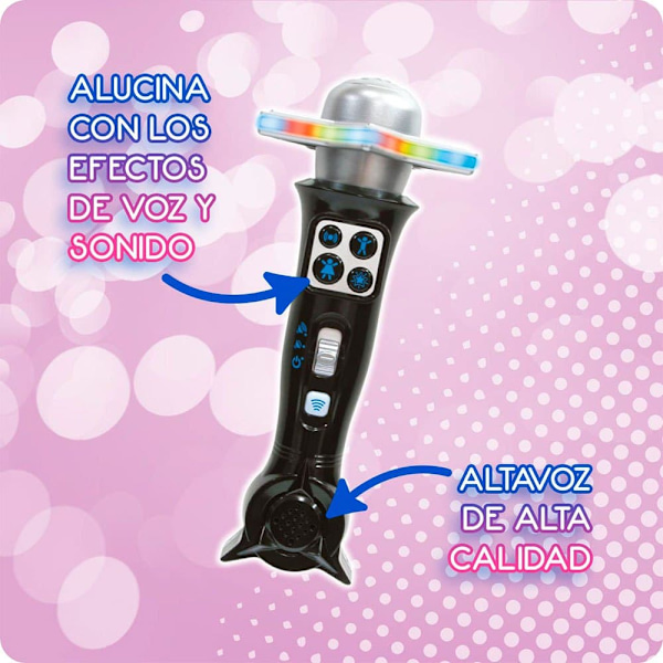 Deqube Mikrofon Bluetooth-disk Karaoke Flerfarvet 3-6 Years