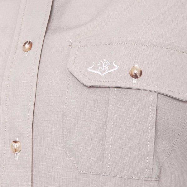 Pasion Morena Lang ærmet Skjorte Safari Beige XL