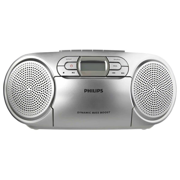Philips Med Dynamic Bass Boost Radio Az127/12 Silver