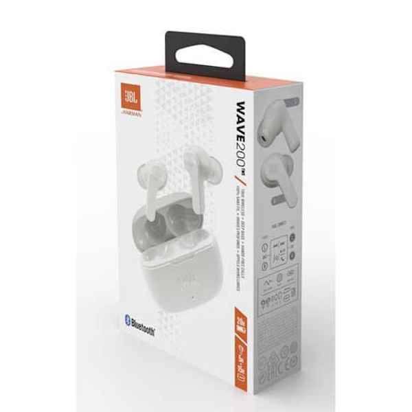 Jbl Trådløse Høretelefoner Wave W200tws Hvid
