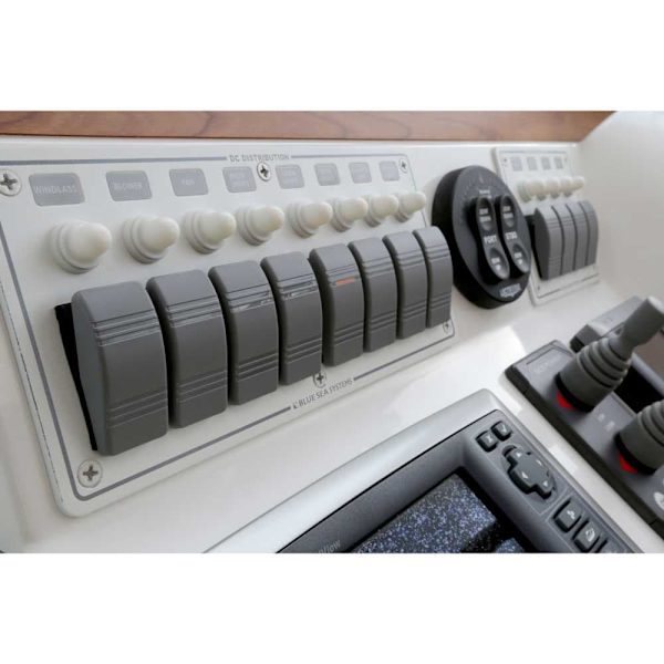 Blue Sea Systems Water Resistant Panel 8 Position Valkoinen,Harmaa