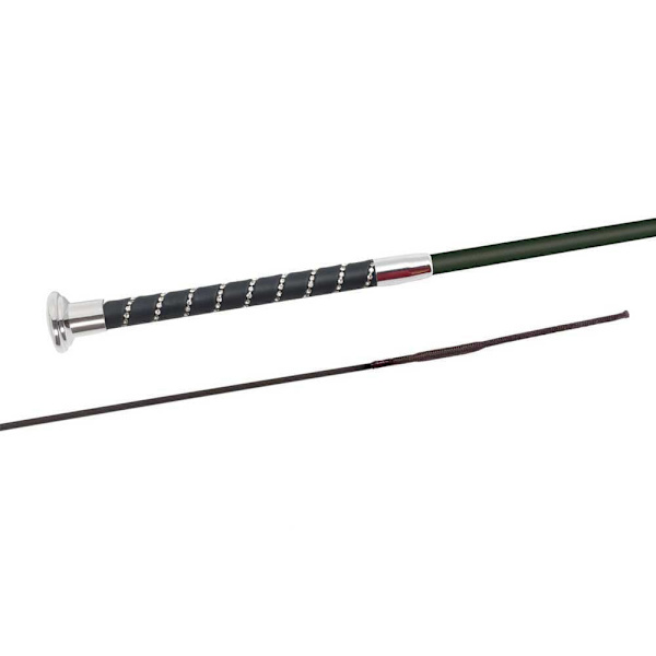 Fleck Dressurpisk Economy Silktouch Crystal Hvid,Sort 120 cm