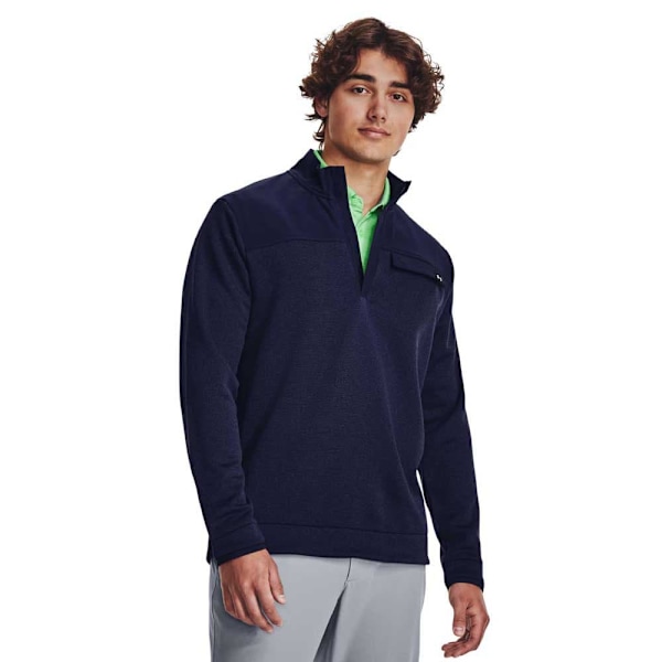 Under Armour Golf Halv Lynlå Sweatshirt Storm Blå L Kvinde