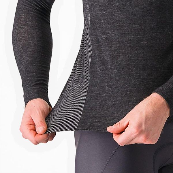 Castelli Merino Långärmad Baslager Svart 2XL Man