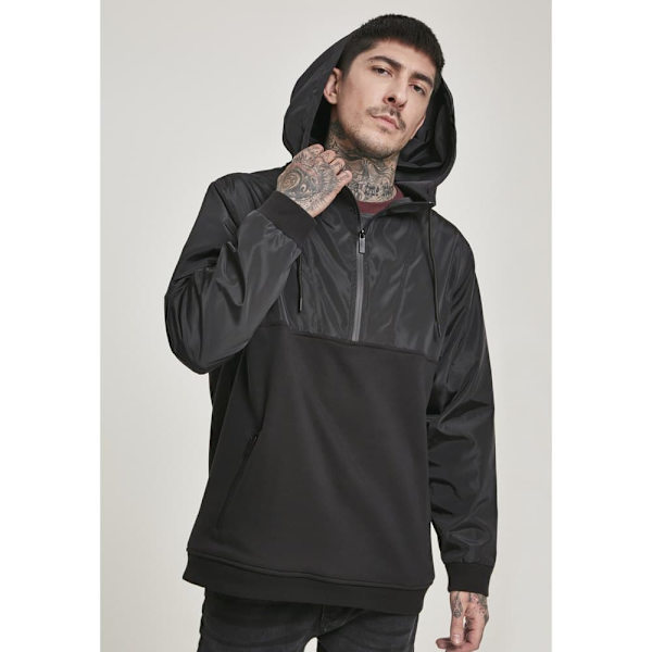 Urban Classics Military Half Zip Sweatshirt Sort M Mand