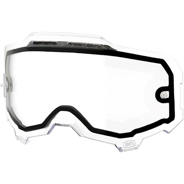 100percent Armega Vented Dual Pane Lens Durchsichtig Clear/CAT0