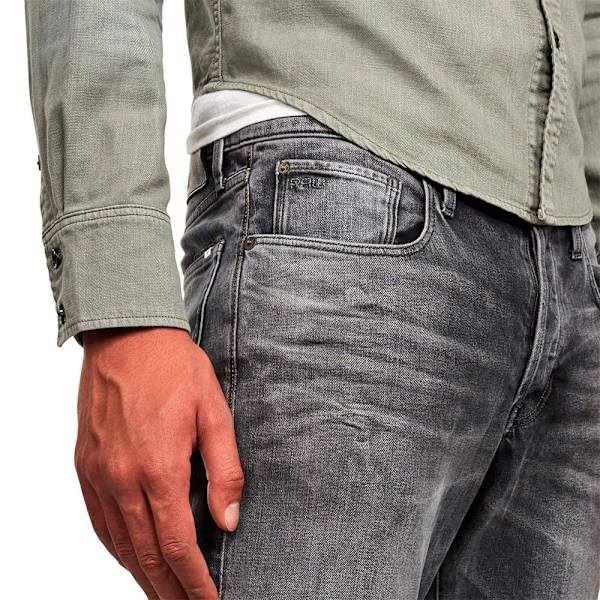G-star 3301 Regular Tapered Jeans Grå 40 / 38 Man