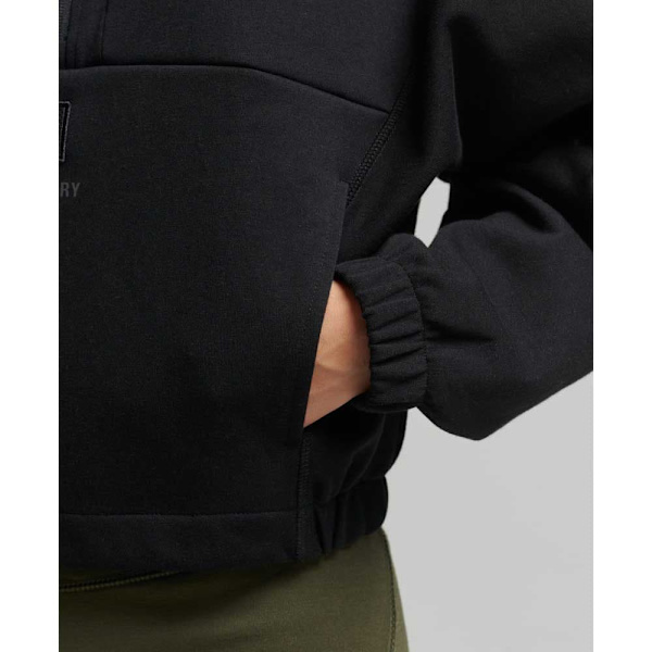 Superdry Tröja Med Halv Dragkedja Code Tech Batwing Svart XL Kvinna