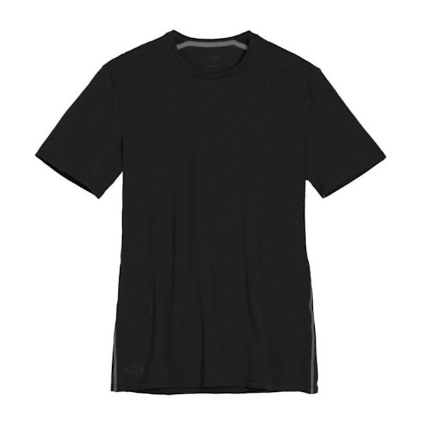 Icebreaker Lyhythihainen Pohjakerros Anatomica Crew Merino Musta XL Mies