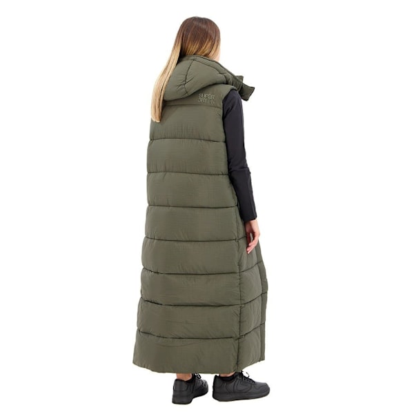 Superdry Dunväst Ripstop Longline Grönt XS Kvinna