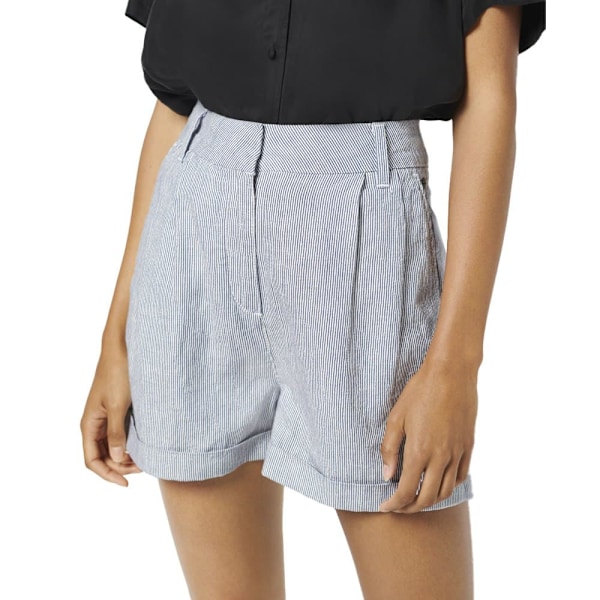 Superdry Shorts Studios Linen Blå S Kvinde