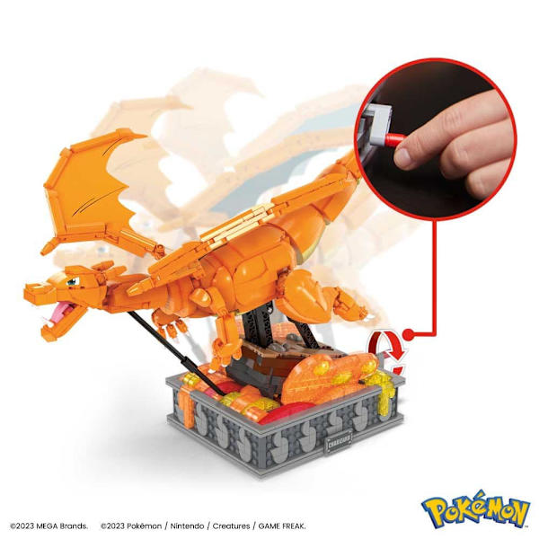 Mega Construx Rör På Sig Pokémon Charizard Orange