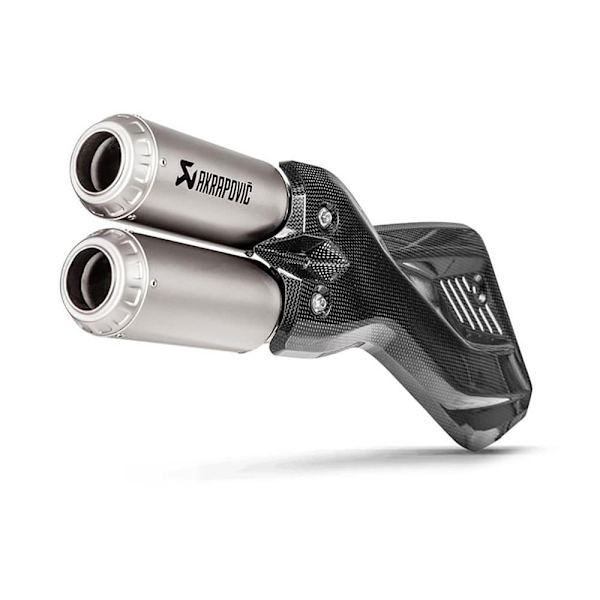 Akrapovic Ljuddämpare Slip On Line Titanium&carbon Multistrada 950/1200 17-18 Ref:s-d9so10-hifft Svart,Silver