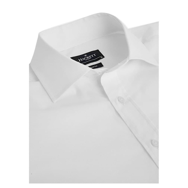 Hackett Stretch Pop Dc Skjorte Med Lange ærmer Hvid L Mand