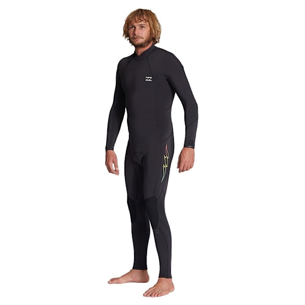 Billabong Langærmet Neoprendragt Med Lynlås Bagpå 504 Absolute Sort S