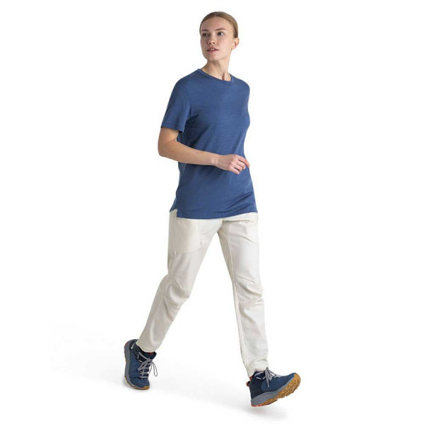 Icebreaker Merino 150 Tech Lite Iii Relaxed T-shirt Med Korte ærmer Blå S Kvinde