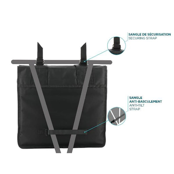 Mobilis Double Luggage Carrier Sidetasker 30l Sort