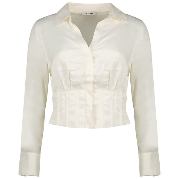 Salsa Jeans Pitkähihainen Paita 21007366 Beige L Nainen