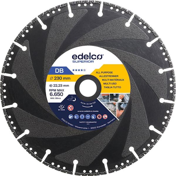 Edelco Db Superhurtig Universalskærende Diamantskive 115x22mm
