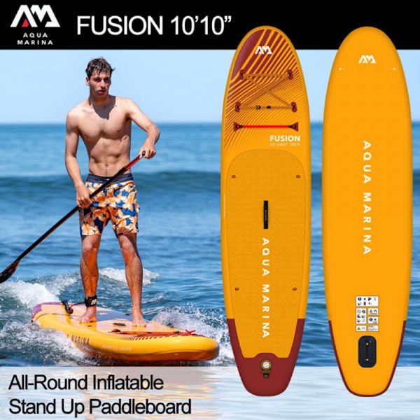 Aqua Marina Paddla Surf Set Fusion 10´10´´ Gul 330 cm / 81 cm