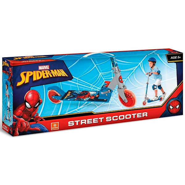Spiderman Pyörällä Taitettava Alumiiniskootteri 2 Hopeinen