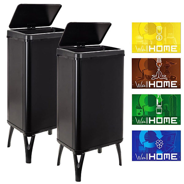 Wellhome Smarta Soptunnor 50l 2 Enheter