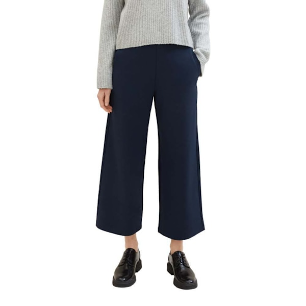 Tom Tailor 1042304 Easy Culotte Byxor Blå M Kvinna