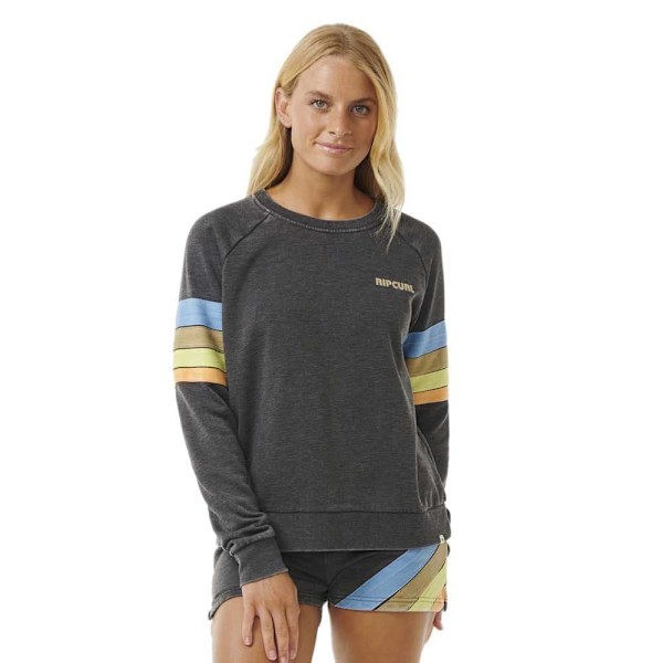 Rip Curl High Tide Surf Raglan Sweatshirt Grå M Kvinde