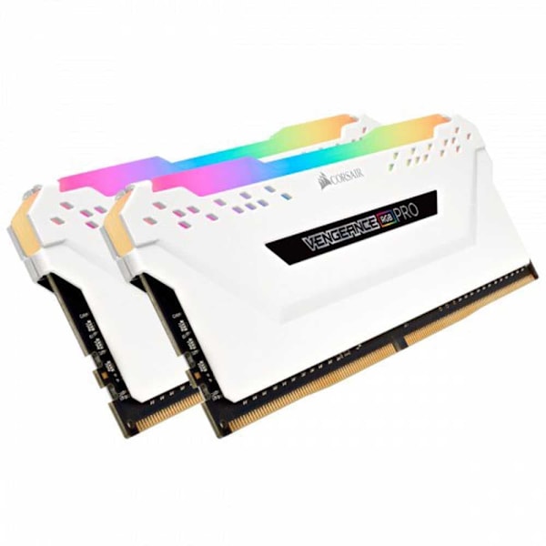 Corsair Ram-hukommelse Vengeance Cmw32gx4m2e3200c16w 32gb 2x16gb Ddr4 3200mhz Hvid