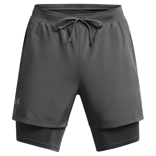 Under Armour Launch 5in 2-in-1 Shorts Grå XS Mand