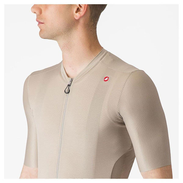 Castelli Espresso Korta ärmar Cykeltröja Beige S Man