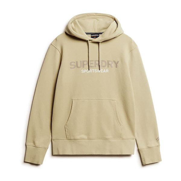 Superdry Sportswear Logo Loose Tröja Med Huva Beige XL Man