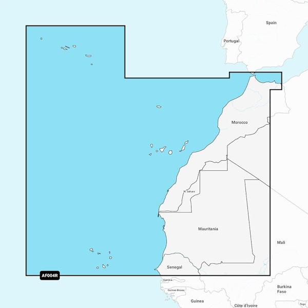 Garmin Afrika/northwest Navionics®+ Microsd™/sd™-kort Sjökort Naaf004r Durchsichtig