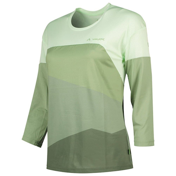 Vaude Bike Moab Long Sleeve V T-shirt Med 3/4 ärm Grönt 42 Kvinna