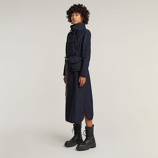 G-star Anorak Tunic Pitkähihainen Mekko Musta M Nainen