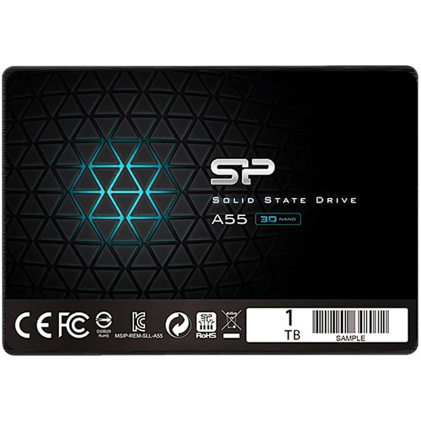 Silicon Power A55 Sata Iii 1tb 2.5 Sort