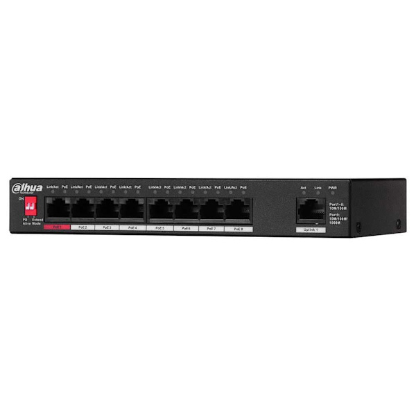 Dahua Växla Pfs3009-8et1gt-96 L2 100 Silver