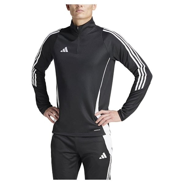 Adidas Halv Lynlås Sweatshirt Træning Tiro24 Sort S / Regular Mand